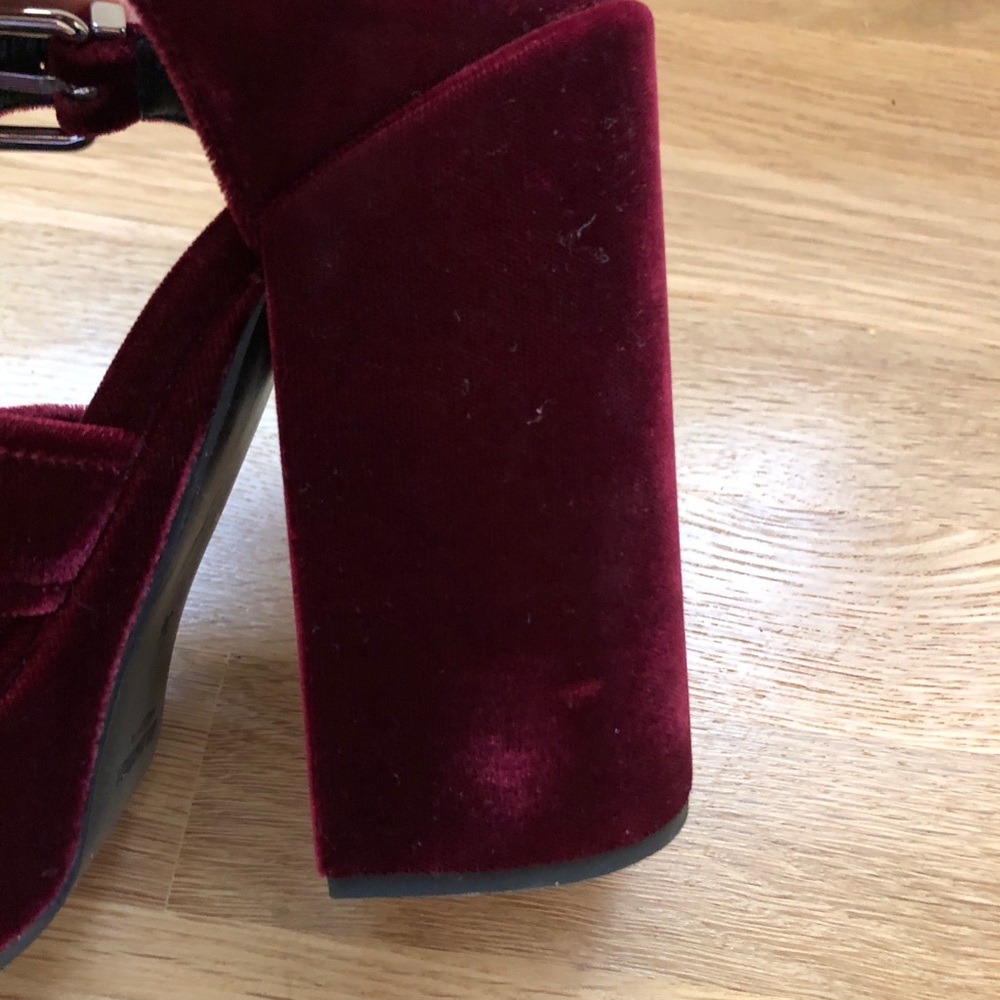 Jil Sander Velvet Platform Sandals - Picture 5 of 6